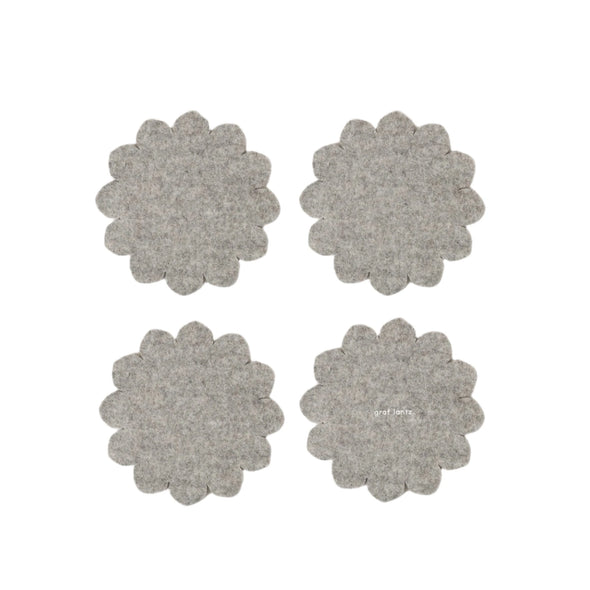 Felt Crest Coasters: Granite