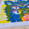 Risograph Print: Four Eyed Feline