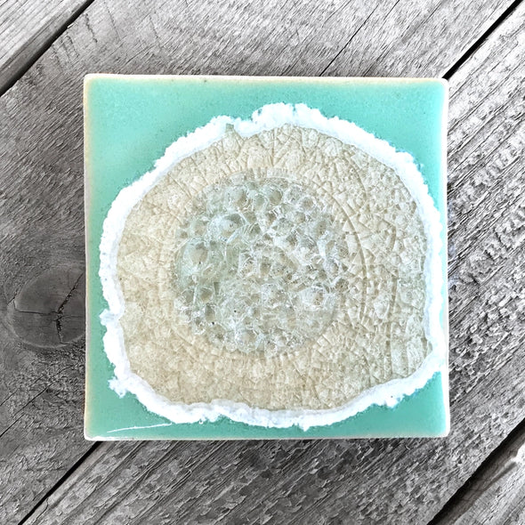 Geode Coaster: Seafoam