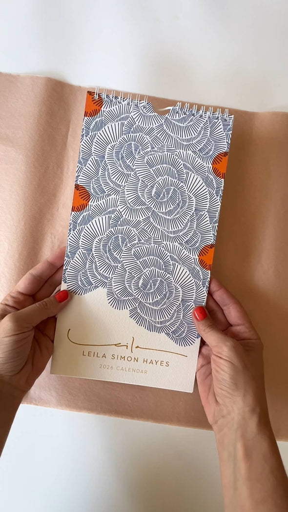 2026 Wall Calendar: Colorful Abstract Art Patterns, 6" x 11