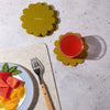 Felt Crest Coasters: Dandelion