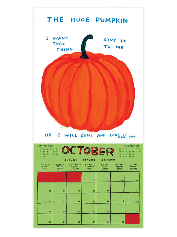 David Shrigley 2026 Wall Calendar
