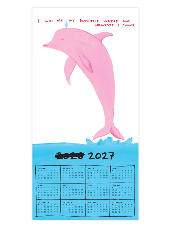 David Shrigley 2026 Wall Calendar