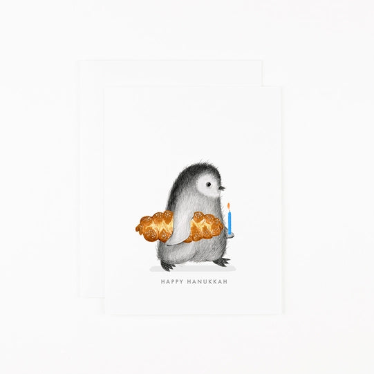 Card: Hanukkah Penguin