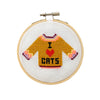 Cross Stitch Kit: I Love Cats
