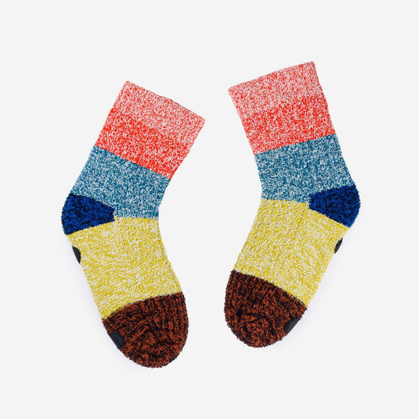 Color Band House Socks: Poppy Teal