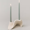 Drape Candelabra: Bone