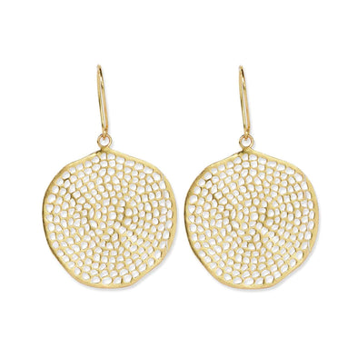 Earrings: Large Circle with Holes