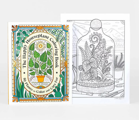 The Happy Houseplant Coloring Book
