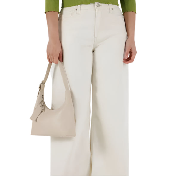 Mini Recycled Leather Shoulder Bag: Stone