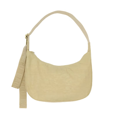 Medium Nylon Crescent Bag: Butter