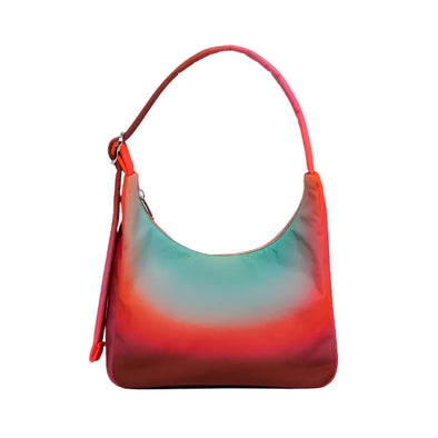 Mini Nylon Shoulder Bag: Rain
