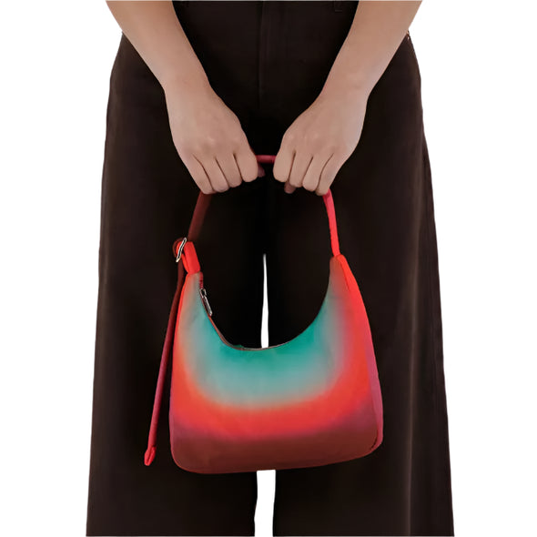 Mini Nylon Shoulder Bag: Rain