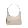 Mini Recycled Leather Shoulder Bag: Stone