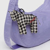 Horse Bag Charm: Black & White Gingham