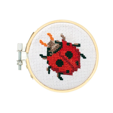 Mini Cross Stitch Kit: Ladybug