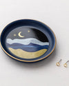 Jewelry Dish & Stud Earring Set: Moonlight/Midnight Blue