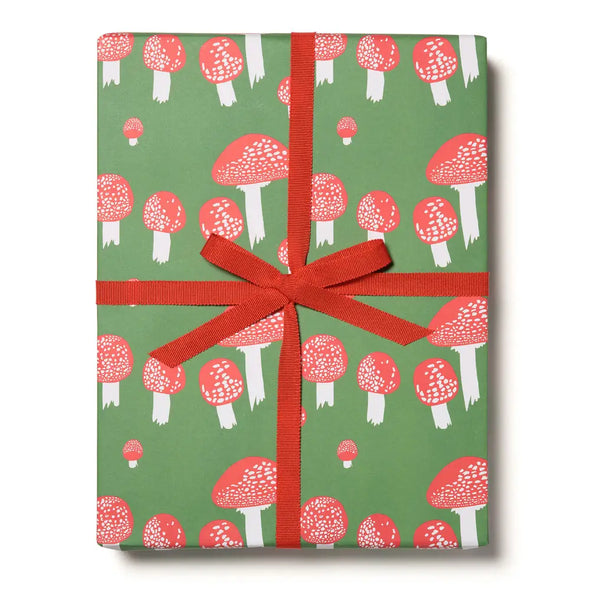 Wrapping Paper: Festive Mushrooms