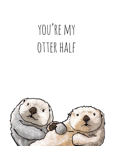Card: Otter Half