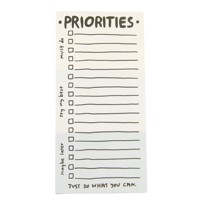 Priorities Notepad