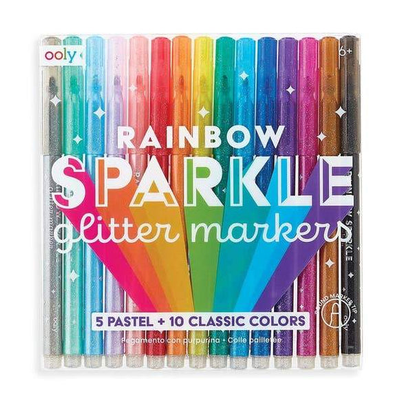 Rainbow Sparkle Markers