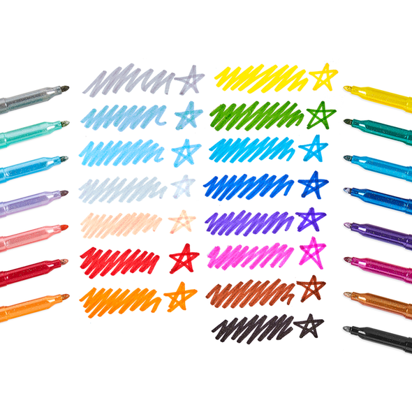 Rainbow Sparkle Markers