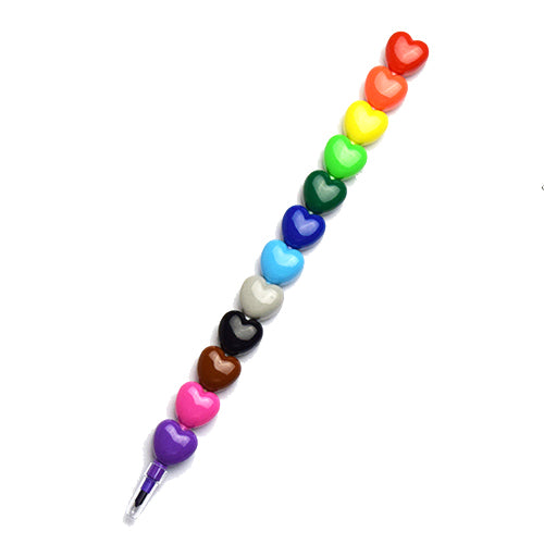 HEART TO HEART STACKING CRAYON – Bonjour Fête