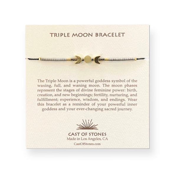 Bracelet: Triple Moon Gold/Neutral