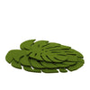 Felt Leaf Trivet: Medium Loden Green