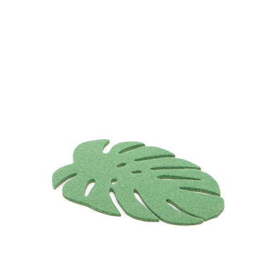 Felt Leaf Trivet: Small Matcha