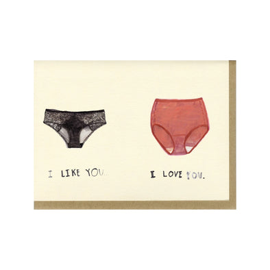 Card: I Like You I Love You