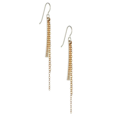 Earrings: Cascade Yellow Gold