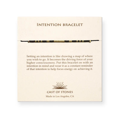 Intention Bracelet: Gold/Black