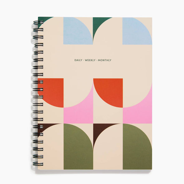 Daily Weekly Monthly Large Planner: Arches