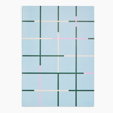 Object Notebook: Light Blue Grid