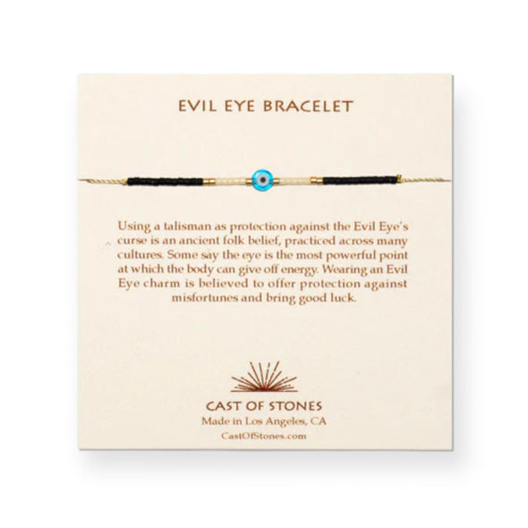 Bracelet: Evil Eye Turquoise + White