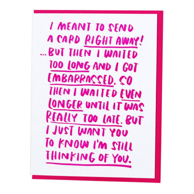 Card: Heartfelt Belated