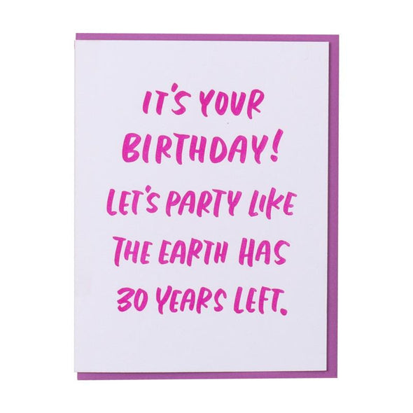 Card: Thirty Years Left