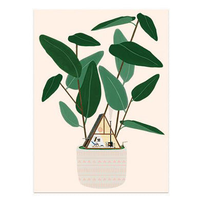 Print: A-Frame Houseplant