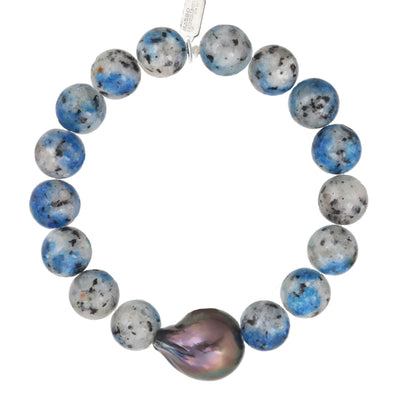 Bracelet: Jasper + Baroque Pearl