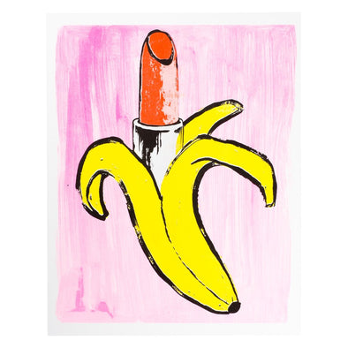 Riso Print: Banana Lipstick