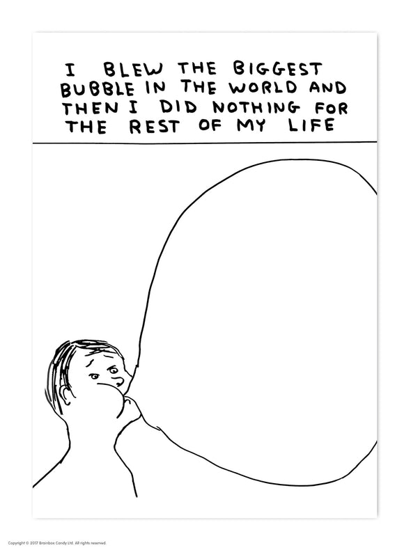 Shrigley Postcard: Big Bubble