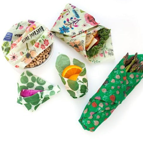 Z Wrap: Leafy/Bees/Strawberries Set / 5