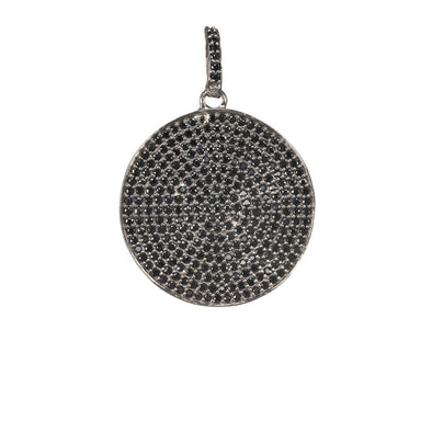Charm: Black Spinel Wavy Disk