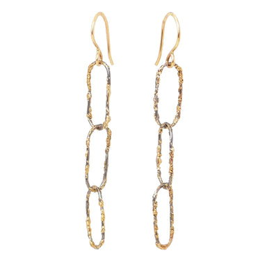 Earrings: Dusted Chain Link