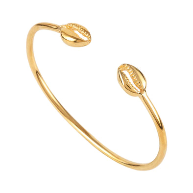 Cowrie Bangle: Gold