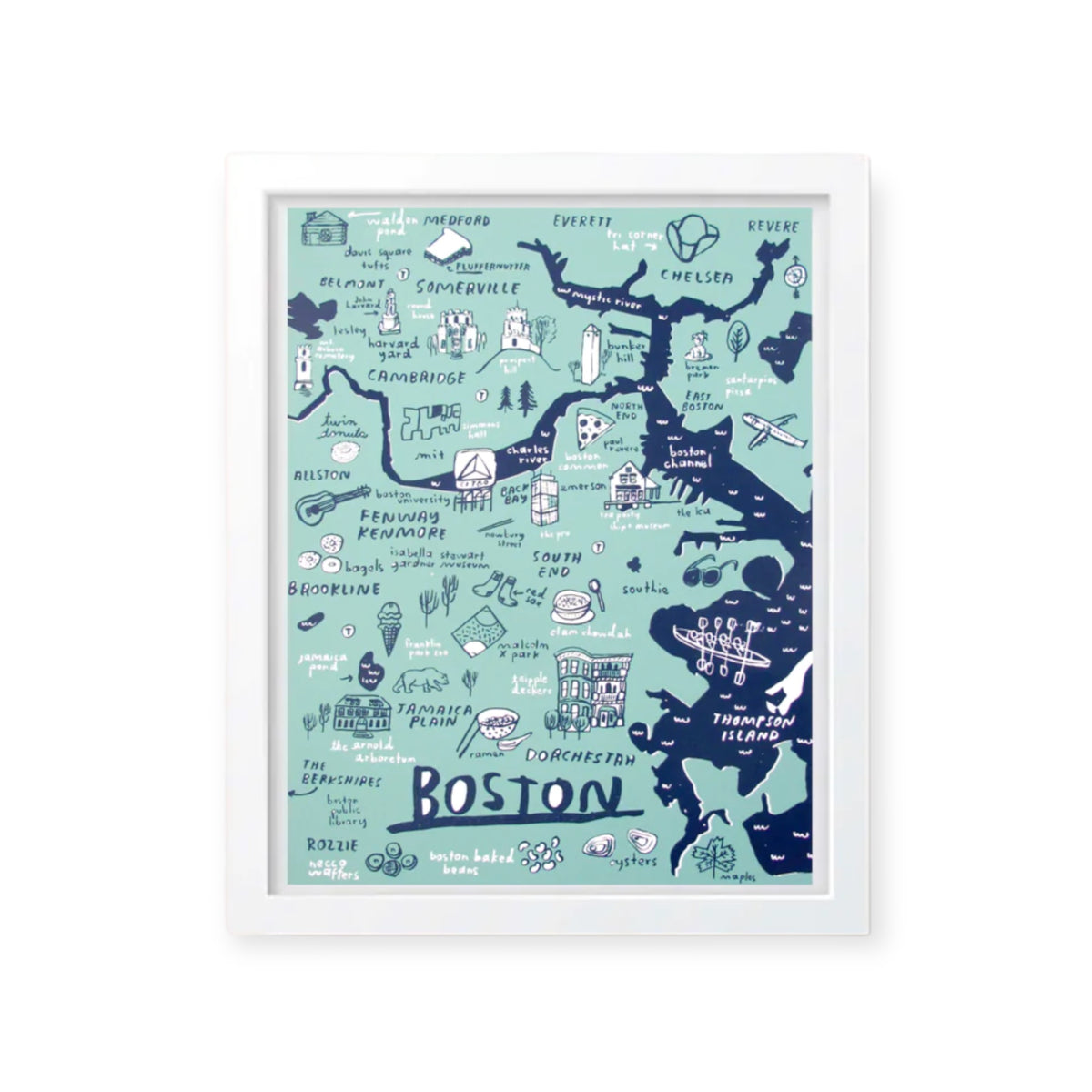Print: Boston Map – ICA Retail Store