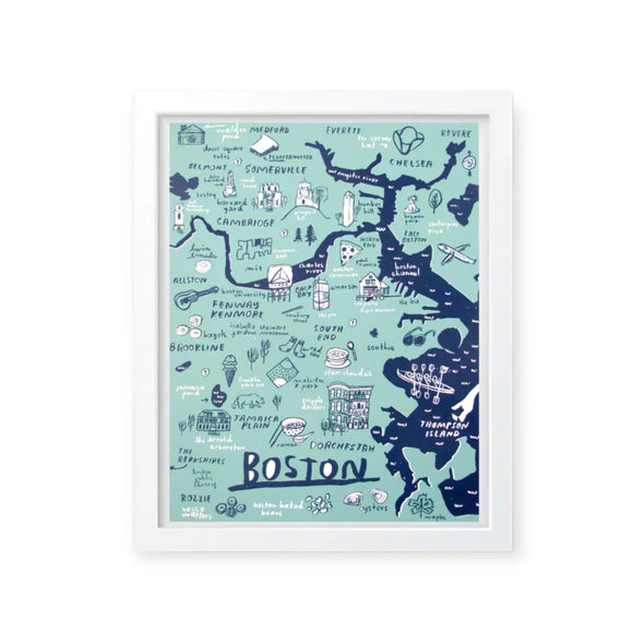 Print: Boston Map