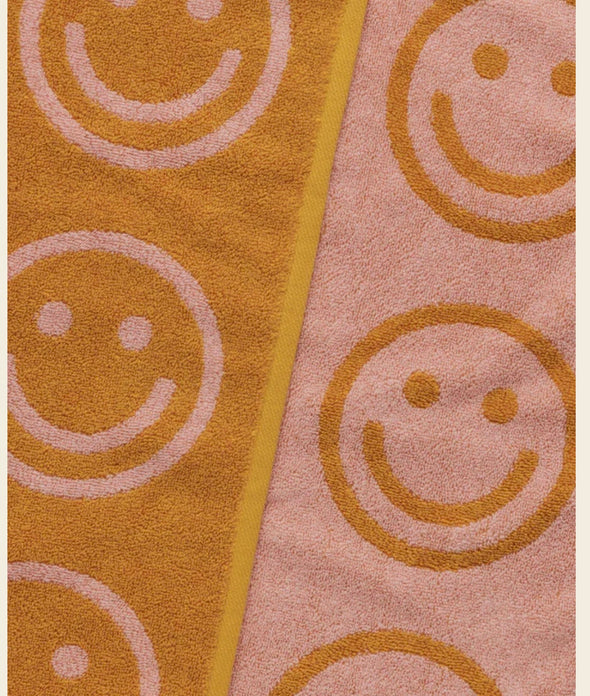 Big Towel: Marigold Peach Happy
