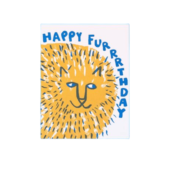 Card: Happy Furrrthday